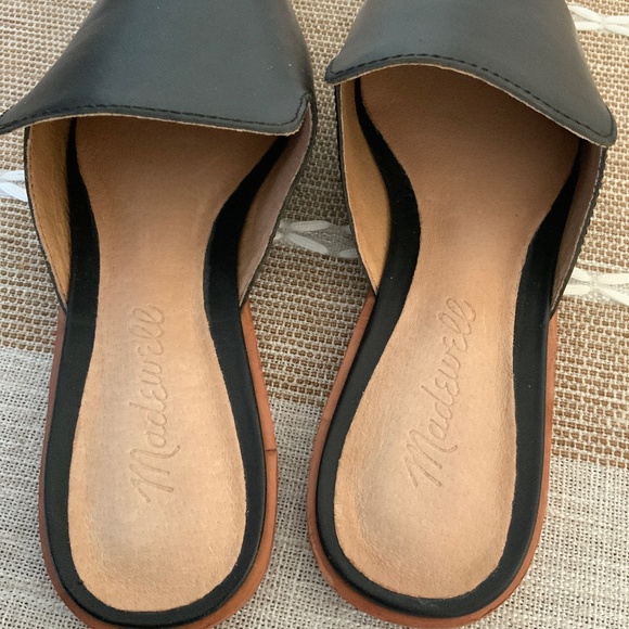 Madewell Gemma Mule Pointed Toe Black Slip On - Picture 7 of 7